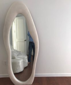 Gương tôn dáng bọc vải hình giọt nước