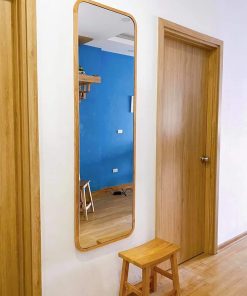Gương treo tường khung gỗ sồi